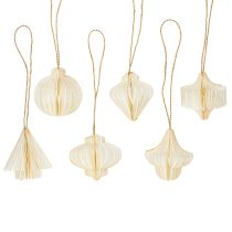 tételeket Elegáns papírfadíszek, karácsonyfadíszek, skandináv megjelenés