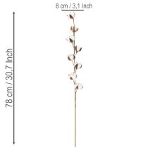 tételeket Műpamut ág 8 igazi virággal, 78 cm