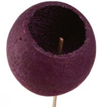 tételeket Harang alakú pohár száron, száraz dekoráció temetési virágkötészet, borvörös 15 db