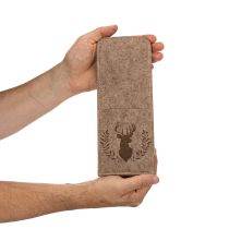 tételeket Evőeszköztartó tasak szarvas motívummal, filcből, 26 cm, 4 darabos