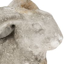 tételeket Beton díszes nyúl virágcserép húsvéti antik szürke M27cm