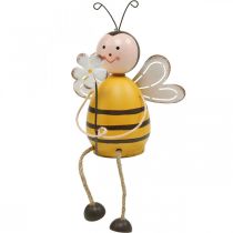 A szélén méh ülő, tavaszi dekoráció, díszrovar H13cm