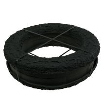 tételeket Virágos habgyűrű fekete Ø44cm H6cm 2 db