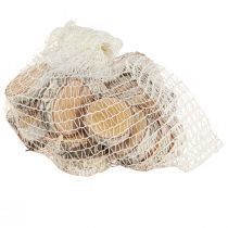 tételeket Kérges nyírfa szeletek, 24 darab, Ø5-6cm, fehérre meszelt, dekoratív kézműves kellék esküvőkre, barkács projektekre