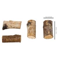 tételeket Dekoratív nyírfa darabok kéreggel, kézműveskedéshez, 3cm, 300g
