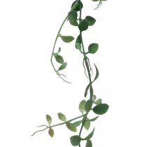 Levélfüzér zöld Mesterséges zöld növények díszítő füzér 190cm