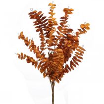 Mesterséges növények őszi dekoráció műág levelek narancssárga 46cm