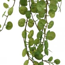 Függő zöld növényi műlevél akasztó 5 szál 58cm