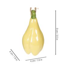 tételeket Kerámia virág medálok, vidám dizájn, virágminta, tavaszi dekoráció, 9 cm, 6 darab