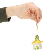 tételeket Függődekoráció virág kerámia tündérház dekorációként akasztáshoz 6cm 6db