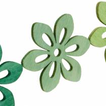 Szórvány virág zöld, tavaszi dekoráció, favirágok szóráshoz, asztali dekoráció 72db