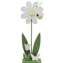 Virágdísz méhecskével, fa dekoráció tavaszra H56cm