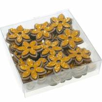 tételeket Virágok és méhek szóráshoz narancssárga fa permetező dekorációs rugó 36 db