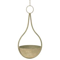 tételeket Virágkosár, függőkosár, fém dekorációs kert Ø16cm H38cm