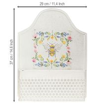 tételeket Függő virágláda fém méhecske krémszínű H29cm
