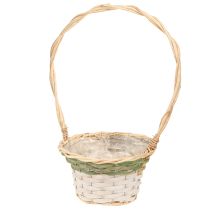 tételeket Virágkosár fogantyú Természetes Zöld Szürke Fehér Ø18-26cm 3 db-os készlet