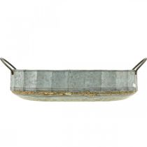 tételeket Virágtál fém cink tálca antik szett 2 db-os H45cm/59cm