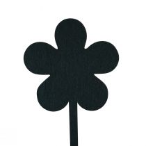 tételeket Virágdugó virág mini panelek fa fekete Ø10cm 6db