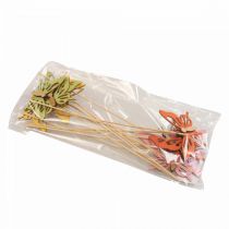 tételeket Virágdugó pillangó deko fa színű 8,5cm 12db