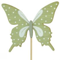 tételeket Virágpálcika pillangó fa tollal 8x7cm 12 db
