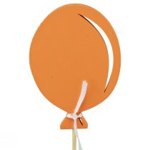 tételeket Virágdugó csokor dekoráció tortafeltét lufi narancs 28cm 8db