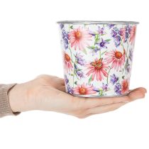 tételeket Virágcserép, tavaszi dekoráció, ültető, fém, Ø12cm, M10.5cm
