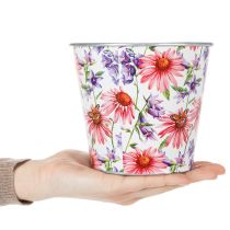 tételeket Virágcserép, tavaszi dekoráció, ültető, fém, Ø14cm M12.5cm