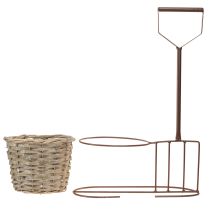 tételeket Virágcserép kerti szerszám díszbarna Ø17,5cm H30cm