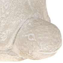 tételeket Virágcserepes teknős beton dekoráció szürke fehér 15,5cm 2db