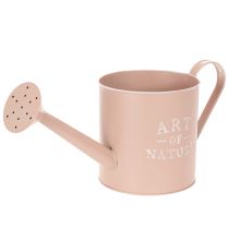 tételeket Vintage díszes virágcserép/öntözőkanna, antik rozé cink, Ø16.5cm M17cm