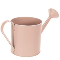 tételeket Vintage díszes virágcserép/öntözőkanna, antik rozé cink, Ø16.5cm M17cm