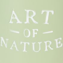 tételeket Cink virágcserép Art of Nature mentazöld Ø17.5cm M15cm