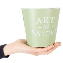 tételeket Cink virágcserép Art of Nature mentazöld Ø17.5cm M15cm