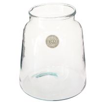 tételeket Virágváza üveg átlátszó üveg váza asztaldísz Ø18cm H22cm