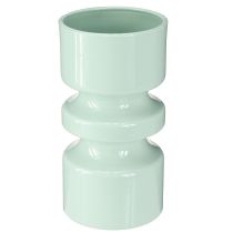 tételeket Fém virágváza mentazöld zománcból Ø9cm H17,5cm