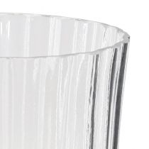 tételeket Virágvázák üvegből váza retro átlátszó Ø12cm H24cm 2db