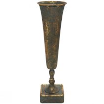 Padlóváza fém arany szürke váza antik megjelenés Ø15,5cm H57cm