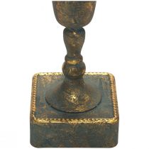 Padlóváza fém arany szürke váza antik megjelenés Ø15,5cm H57cm