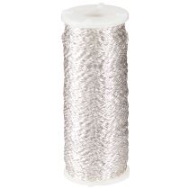 tételeket Húsleveseffekt drót 100g ezüst díszdrót kézműves drót cikkcakk alakú