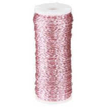 tételeket Húsleveseffekt drót, rózsaszín, Ø0.30mm, 100g/140m - kézműves drót, kreatív drót, rézdrót díszítéshez