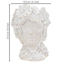 tételeket Öntött kőből készült mellszobor női ültető antik H21,5cm