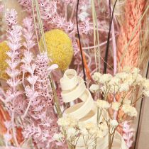 tételeket Szárított virágcsokor, színes és egzotikus, 55 cm, 120 g - Élénk, dekoratív és könnyen kezelhető lakberendezési tárgy bohém stílusban