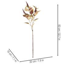 tételeket Művirág piros levelekkel, műnövény, 20cm