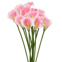 Calla deco virág rózsaszín 57cm 12db