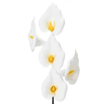 tételeket Műkála sárga porzóval, dekoratív virágokkal, 35 cm, 10 darab