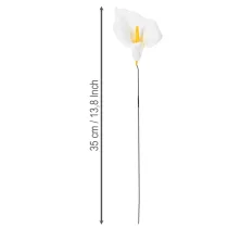 tételeket Műkála sárga porzóval, dekoratív virágokkal, 35 cm, 10 darab