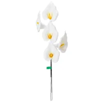 tételeket Műkála sárga porzóval, dekoratív virágokkal, 35 cm, 10 darab
