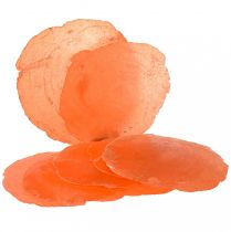 tételeket Capiz kagyló Capiz szeletek gyöngyház szeletek narancs 7,5-9,5 cm 300g
