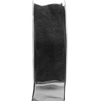 tételeket Sifon szalag organza szalag organza fekete 40mm 20m