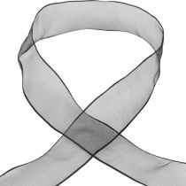 tételeket Sifon szalag organza szalag organza fekete 40mm 20m